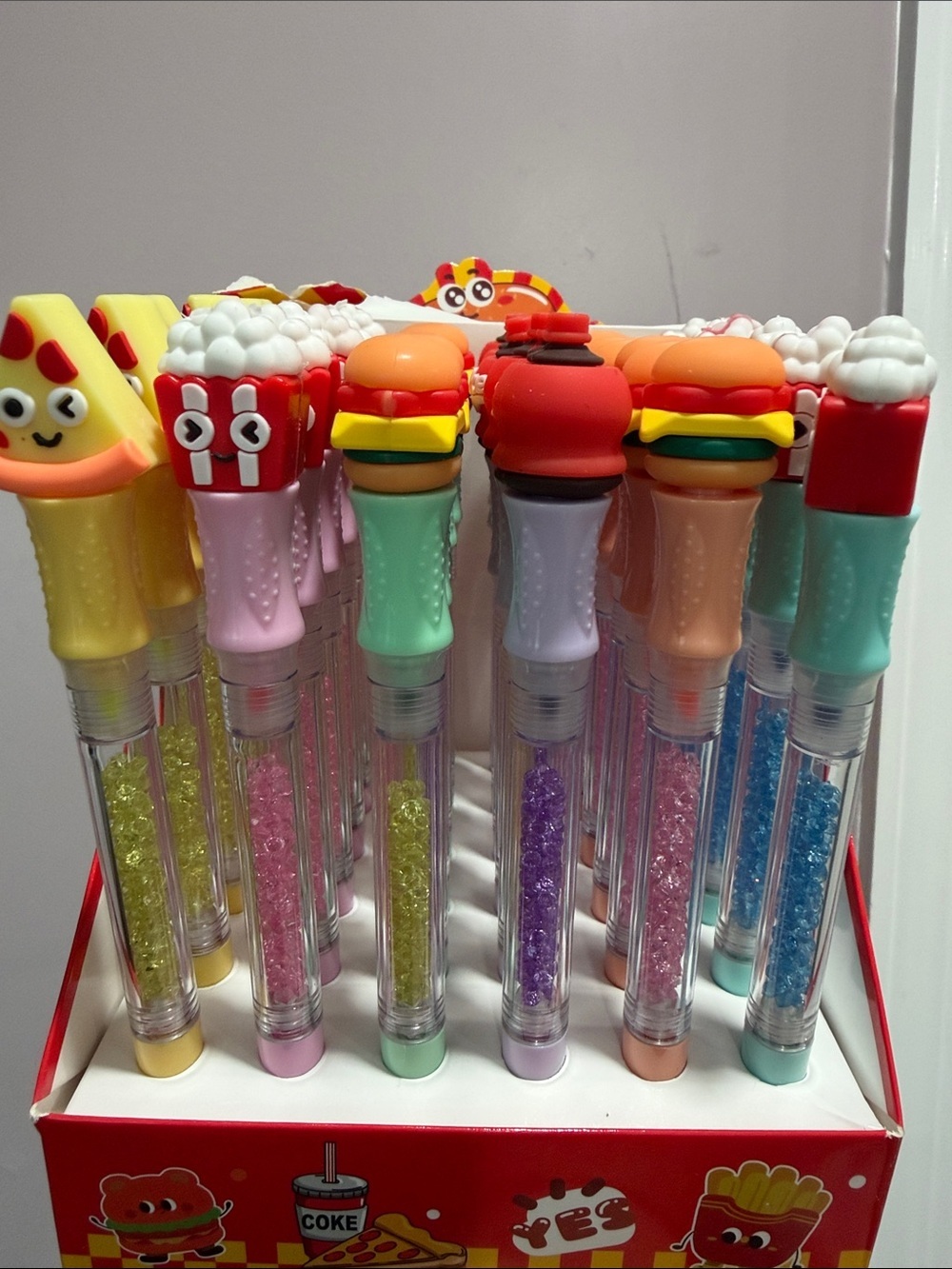 6 food pens with markers set of 6